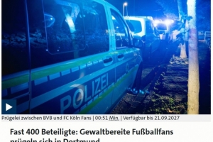 400人打群架！沙爾克球迷拉停火車，與多特和科隆球迷在林間斗毆