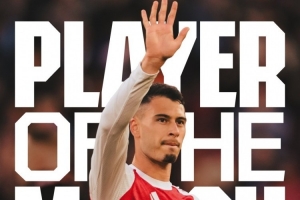 補時絕平！馬丁內(nèi)利當(dāng)選對陣曼城一役阿森納隊內(nèi)最佳球員