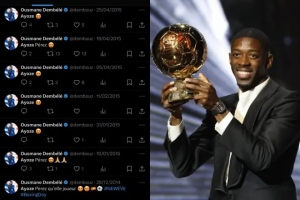 馬卡：眼光不錯！17歲時期的登貝萊曾是阿約澤-佩雷斯的小迷弟