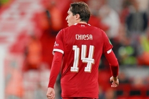 助攻雙響！基耶薩當(dāng)選聯(lián)賽杯第三輪利物浦隊內(nèi)最佳球員