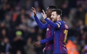 登貝萊：在巴薩必須觀察梅西的跑位，他看似在散步實(shí)則無處不在