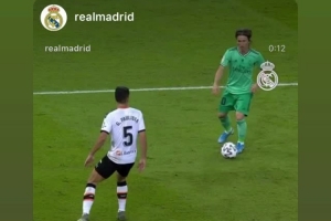 認(rèn)可！莫德里奇曬自己與維尼修斯外腳背射門對(duì)比視頻