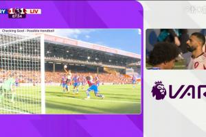 英超官方：沒有證據(jù)證明薩拉赫手球，利物浦進(jìn)球經(jīng)VAR檢查判有效