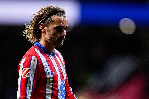 格列茲曼打破自今年2月的西甲進(jìn)球荒，生涯馬德里德比打進(jìn)10球