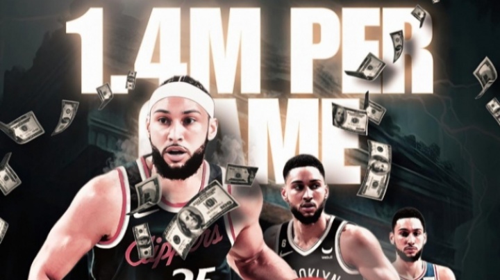 這不比撿錢快？本西過去4年場(chǎng)均賺140萬 打108場(chǎng)賺1.475億