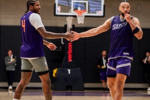 新賽季能走多遠？太陽曬訓練照：杰倫-格林狄龍擊掌 馬盧阿奇扣籃