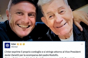 薩內(nèi)蒂父親去世，國米官方：向薩內(nèi)蒂致以誠摯的哀悼