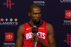 杜蘭特：第一次作為火箭球員踏進(jìn)這座球館 我感覺非常自然