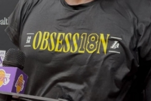 沖隊(duì)史第18冠？美記：湖人訓(xùn)練衫印有“18”字樣 目標(biāo)本賽季爭(zhēng)冠