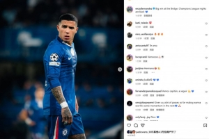 恩佐社媒曬照慶祝勝利：重要的主場(chǎng)勝利，歐冠之夜回歸！