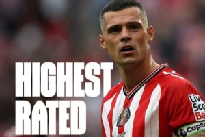 桑德蘭官方吹扎卡，他是WhoScored本賽季英超評分最高的中場