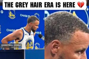 時光芿苒！美媒曬詹姆斯&庫里媒體日采訪照 白發(fā)攀上兩人鬢角！