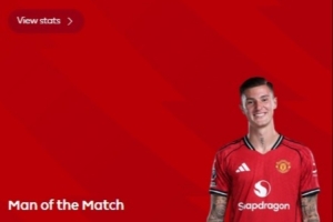 1進(jìn)球2關(guān)鍵傳球，舍什科當(dāng)選曼聯(lián)2-0桑德蘭一役全場(chǎng)最佳