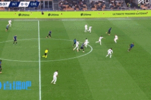 完美開場(chǎng)！巴雷拉搶斷博尼送傳中，勞塔羅輕松包抄破門