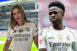 終于有伴了？維尼修斯緋聞女友現(xiàn)身伯納烏 26歲的她是3個孩子的媽