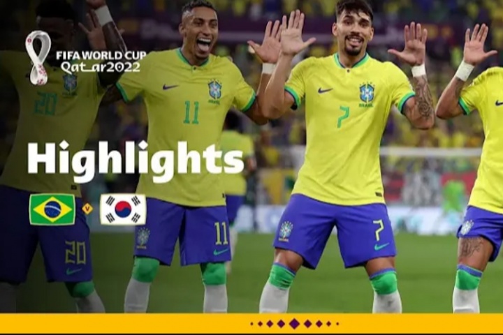 這次會如何？上次交鋒巴西4-1完勝韓國，內(nèi)馬爾維尼修斯雙雙傳射