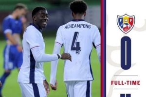 恩瓦內(nèi)里助攻雙響+造點，吉滕斯、劉易斯破門，英格蘭U21四球大勝