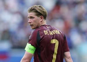 德布勞內(nèi)射門(mén)23次、打進(jìn)6球、準(zhǔn)確傳中14次，歐洲世預(yù)賽中場(chǎng)最多