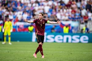 34歲德布勞內(nèi)本屆歐洲世預(yù)賽打進(jìn)6球，僅少于哈蘭德、德佩