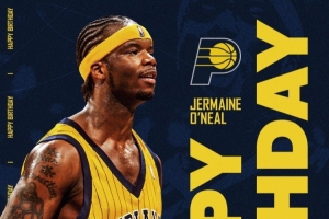 你認(rèn)識(shí)這個(gè)奧尼爾嗎？步行者官方祝名宿小奧尼爾47歲生日快樂(lè)??