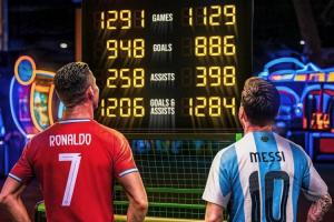 最偉大對(duì)決！433對(duì)比梅羅數(shù)據(jù)：C羅948球258助，梅西886球398助