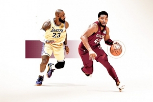 情懷拉滿！騎士官推曬詹姆斯米切爾海報宣傳1月底主場戰(zhàn)湖人比賽