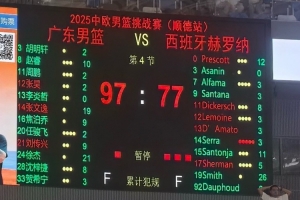 廣東全運隊熱身賽97-77大勝赫羅納 徐杰21分全隊最高 張文逸19分