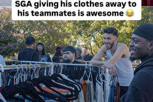 邀請(qǐng)隊(duì)友來家里撿漏！亞歷山大衣服太多 不定期在家搞清倉大甩賣