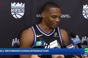 生涯還有要實(shí)現(xiàn)的目標(biāo)嗎？威少：沒有 大家通常都會說總冠軍