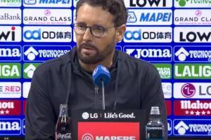 登場(chǎng)1分鐘直紅！赫塔費(fèi)教練：恩約姆紅牌后維尼修斯和我說(shuō)換得好