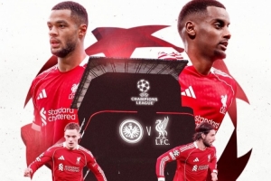 利物浦發(fā)布?xì)W冠客戰(zhàn)法鷹海報：維爾茨、伊薩克、索博、加克波在列