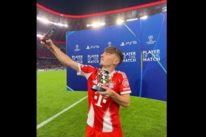 完美一夜！17歲卡爾歐冠生涯首次首發(fā)+進(jìn)球+創(chuàng)隊(duì)史紀(jì)錄+當(dāng)選MVP