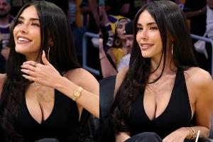 火辣性感！“啤酒妹”觀戰(zhàn)湖人??曾約會格里芬+貝克漢姆大兒子