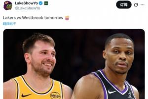 湖人自媒體預(yù)熱：明天湖人VS威少哦！拿好爆米花??