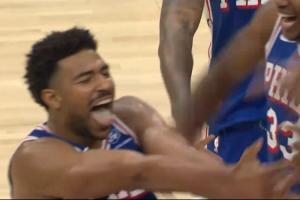 這不值得一份高價(jià)續(xù)約？格萊姆斯接馬克西傳球干拔三分準(zhǔn)絕殺黃蜂