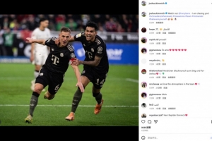 打入賽季首球，基米希社媒調(diào)侃：凱恩小心了，我要追上你了