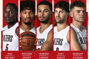 客戰(zhàn)快船！楊瀚森替補！開拓者首發(fā)：霍勒迪領(lǐng)銜 克林根先發(fā)中鋒