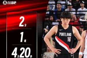 輪換模式已定？楊瀚森再次僅首節(jié)出戰(zhàn) 4分鐘得到2分1板1犯