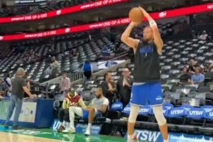 小試牛刀！克萊賽前三分訓(xùn)練 40多秒底角連中11球