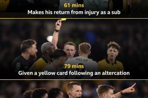 好消息：時(shí)隔兩個(gè)月登場！壞消息：登場25分鐘被罰下