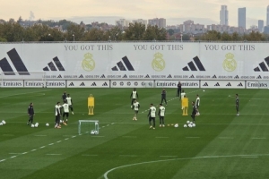 記者：對陣瓦倫西亞賽前最后一練，卡瓦哈爾、呂迪格、阿拉巴缺席