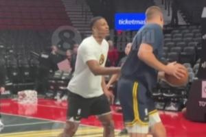 小吧在現(xiàn)場還看到了楊瀚森的偶像 約老師這手感也太細膩了吧~