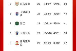 梅州先賽反超！中超積分榜：梅州、海牛積21分，相互戰(zhàn)績(jī)梅州占優(yōu)