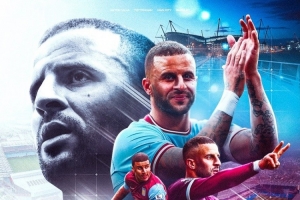 419場(chǎng)！沃克成為英超歷史出場(chǎng)最多右后衛(wèi)，球員社媒曬海報(bào)慶祝