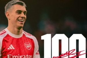 特羅薩德迎阿森納生涯百場英超里程碑，此前貢獻22球21助攻