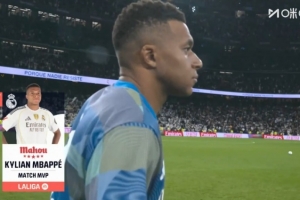 梅開(kāi)二度，官方：姆巴佩當(dāng)選4-0大勝瓦倫西亞全場(chǎng)最佳球員