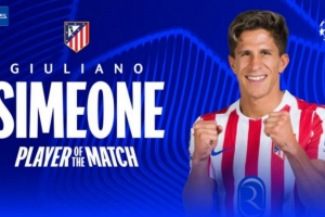 助攻小蜘蛛破門！小西蒙尼當選馬競vs圣吉羅斯全場最佳球員