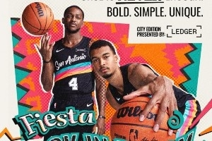 經(jīng)典配色回歸！馬刺發(fā)布了新的城市版球衣和當(dāng)年的經(jīng)典球場(chǎng)地板