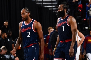 美記：小卡和哈登同時出場時快船凈勝分大幅下降 球隊對抗也不足