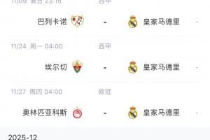 漫長六連客！皇馬首個客場不敵利物浦，直到12月8日才回伯納烏